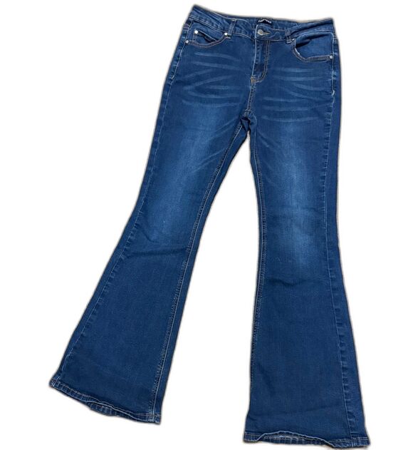 Flamingo Urban Denim - Flamingals by Flamingo Flare Bootcut Western Dark Wash Denim Jeans M